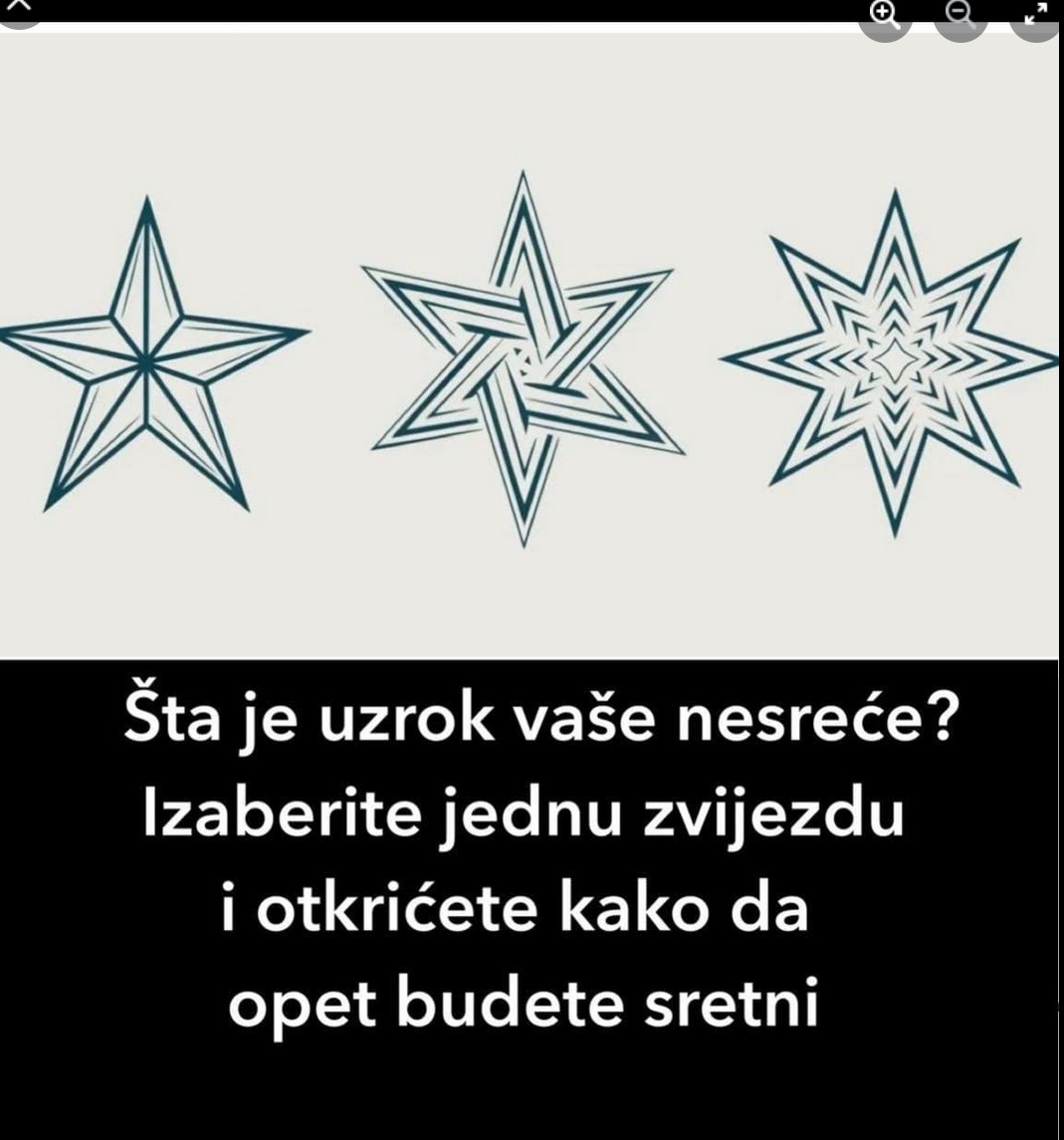 Šta je uzrok vaše nesreće? Izaberite jednu zvijezdu i otkrićete kako da opet budete sretni