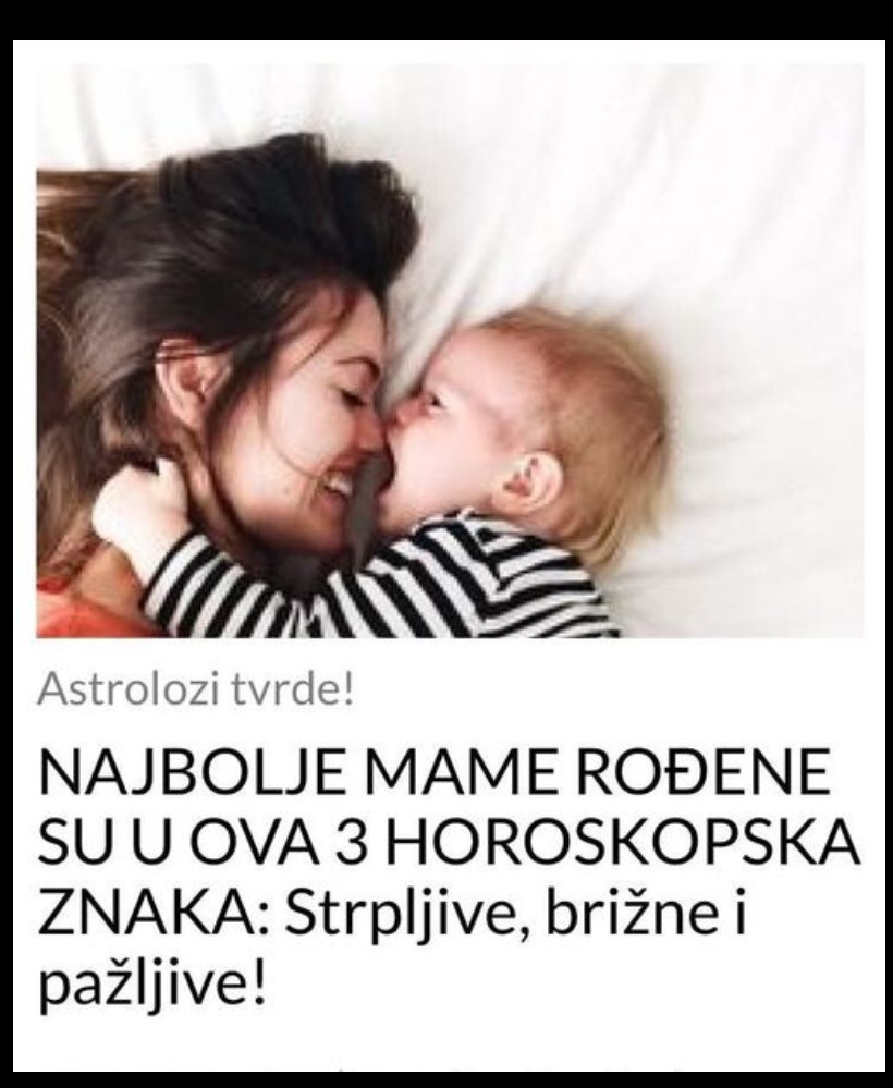 NAJBOLJE MAME ROĐENE SU U OVA 3 HOROSKOPSKA ZNAKA: Strpljive, brižne i pažljive!