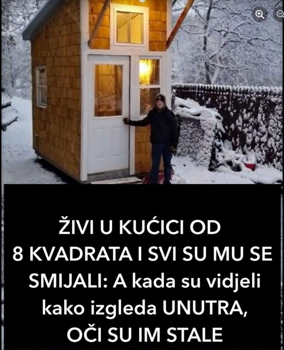 ŽIVI U KUĆICI OD 8 KVADRATA I SVI SU MU SE SMIJALI: A kada su vidjeli kako izgleda UNUTRA, OČI SU IM STALE