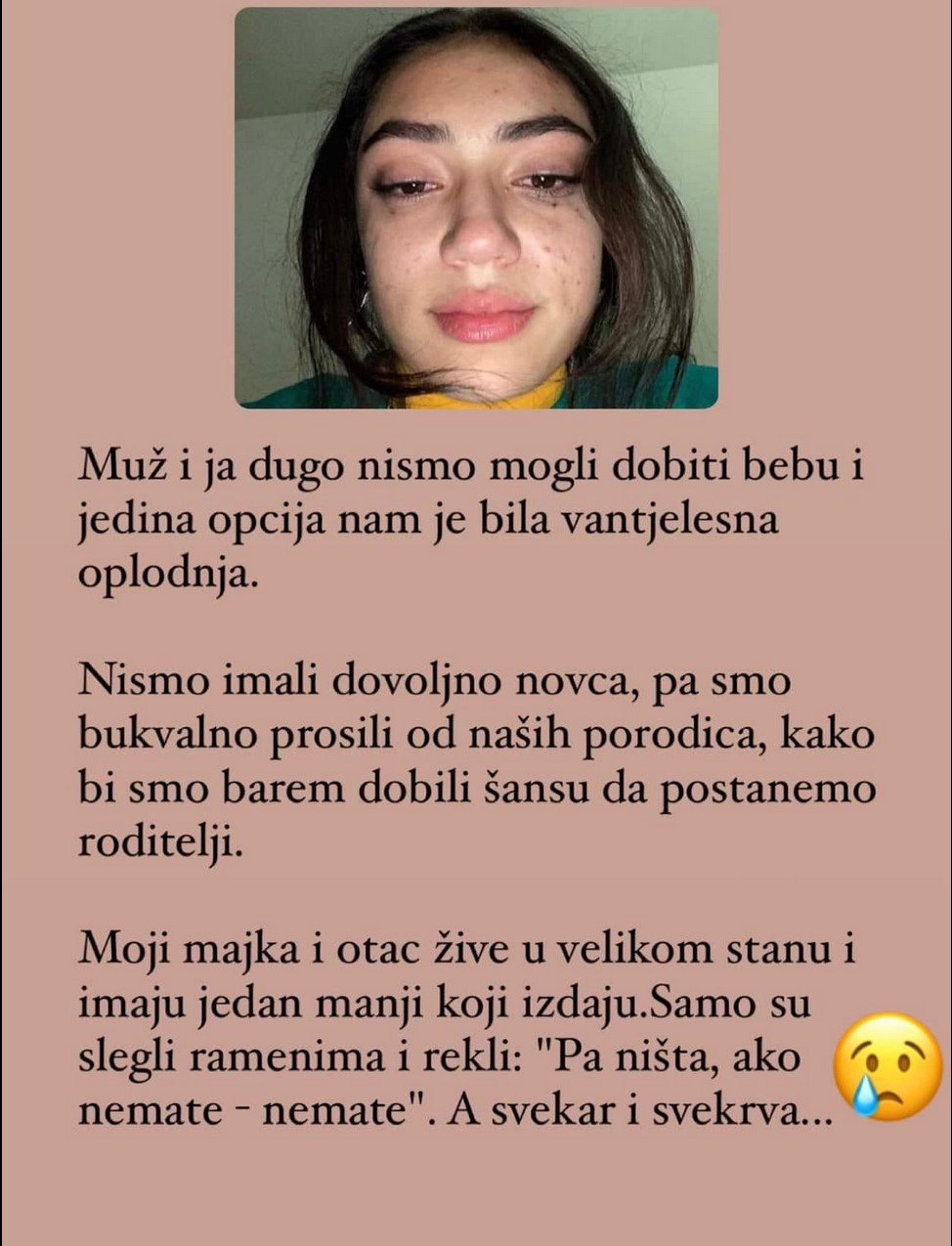 “Muž i ja smo imali samo jednu opciju”