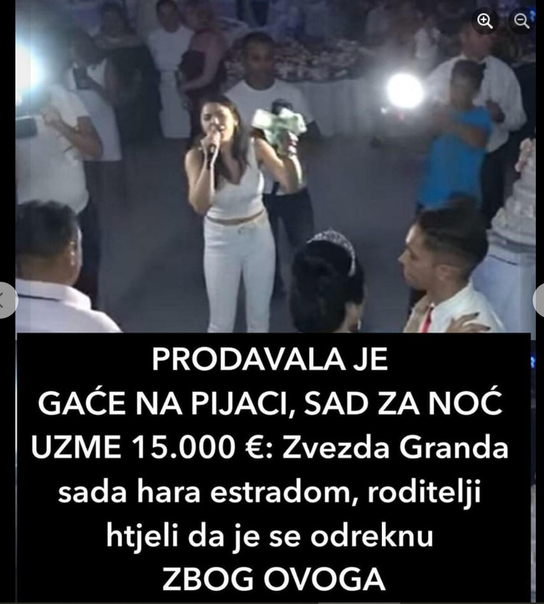 PRODAVALA JE GAĆE NA PIJACI, SAD ZA NOĆ UZME 15.000 €: Zvezda Granda sada hara estradom, roditelji htjeli da je se odreknu ZBOG OVOGA