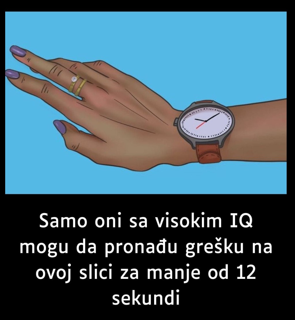 Samo oni sa visokim IQ mogu da pronađu grešku na ovoj slici za manje od 12 sekundi