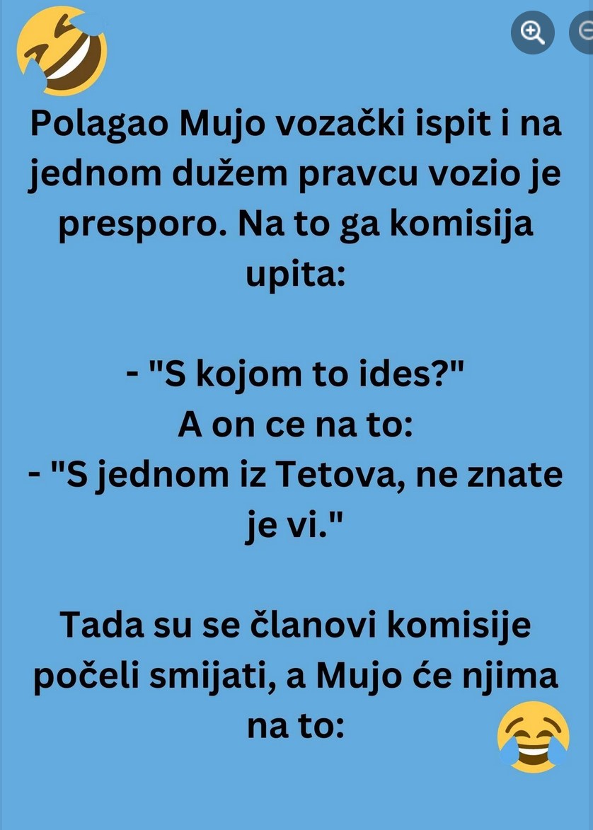 VIC KOJI ĆE VAS NASMIJATI DO SUZA: Mujo i vozački ispit