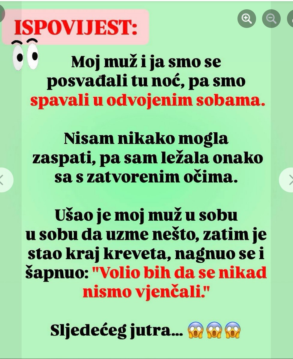 NJEN MUŽ JE ŠAPNUO BOLNE RIJEČI: A sljedeće jutro preokret