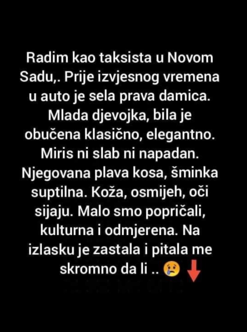 “Radim kao taksista u Novom Sad”