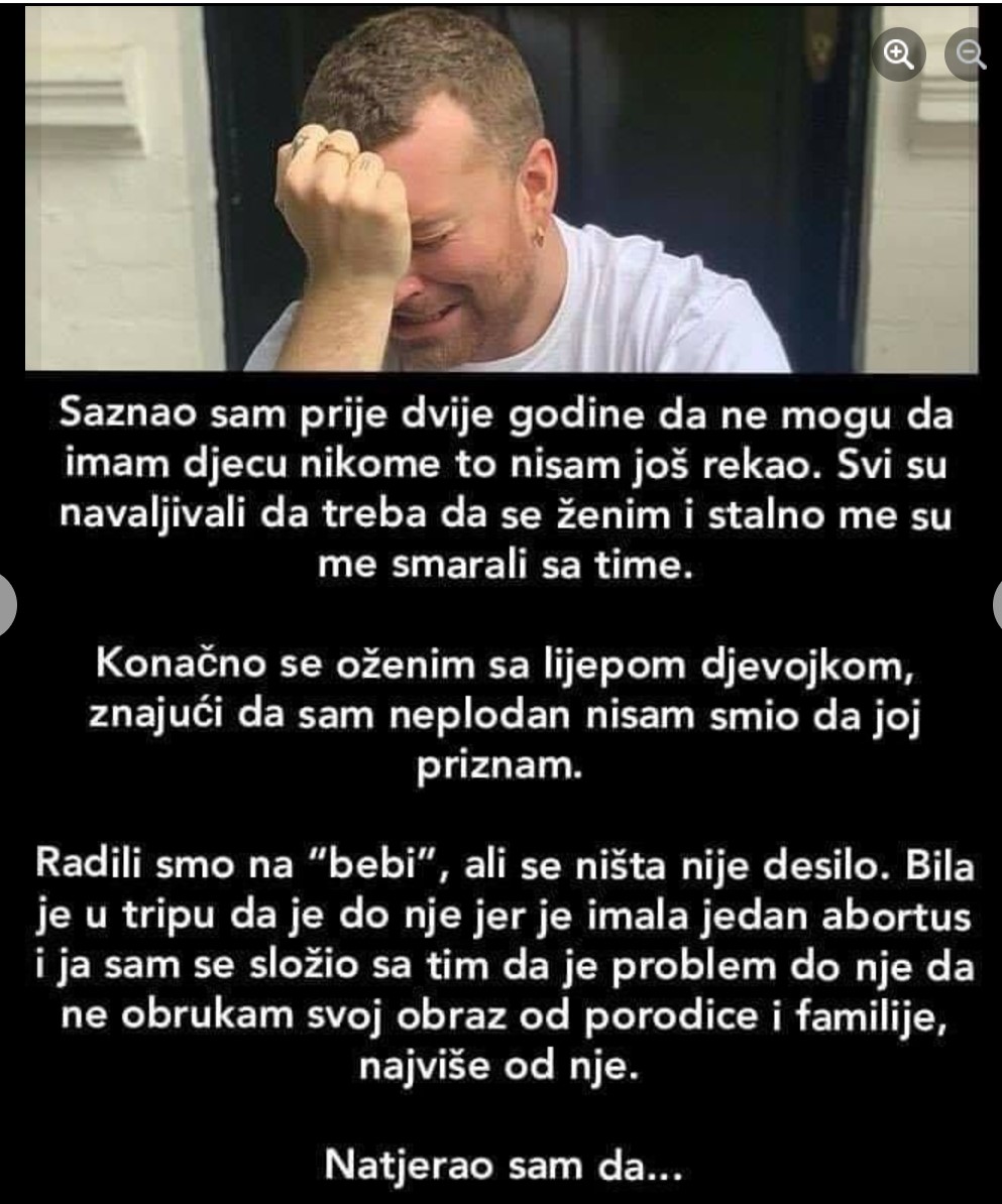 “Saznao sam prije 2 godine da ne mogu imati djecu”