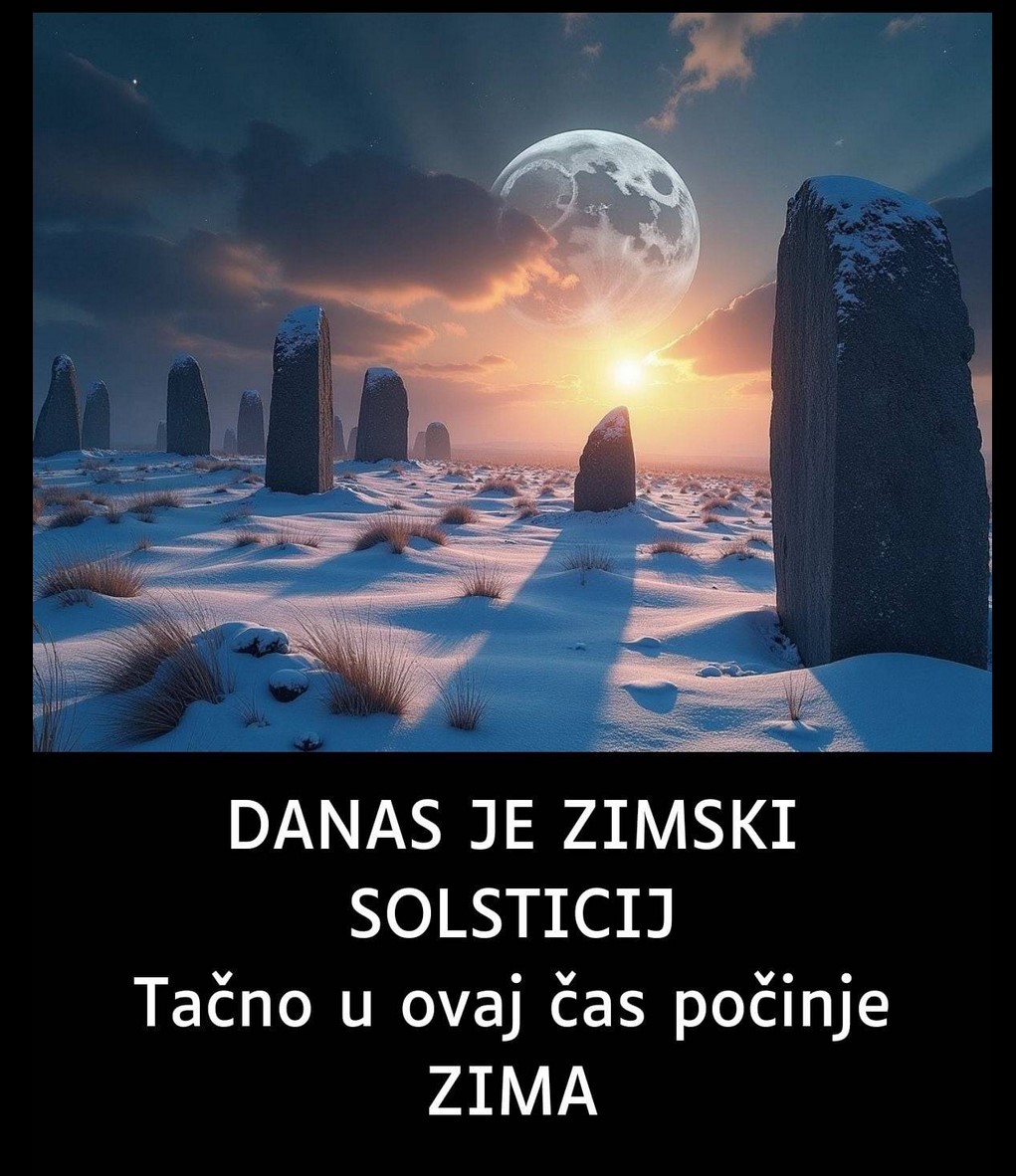 DANAS JE ZIMSKI SOLSTICIJ: Tačno u ovaj čas počinje ZIMA