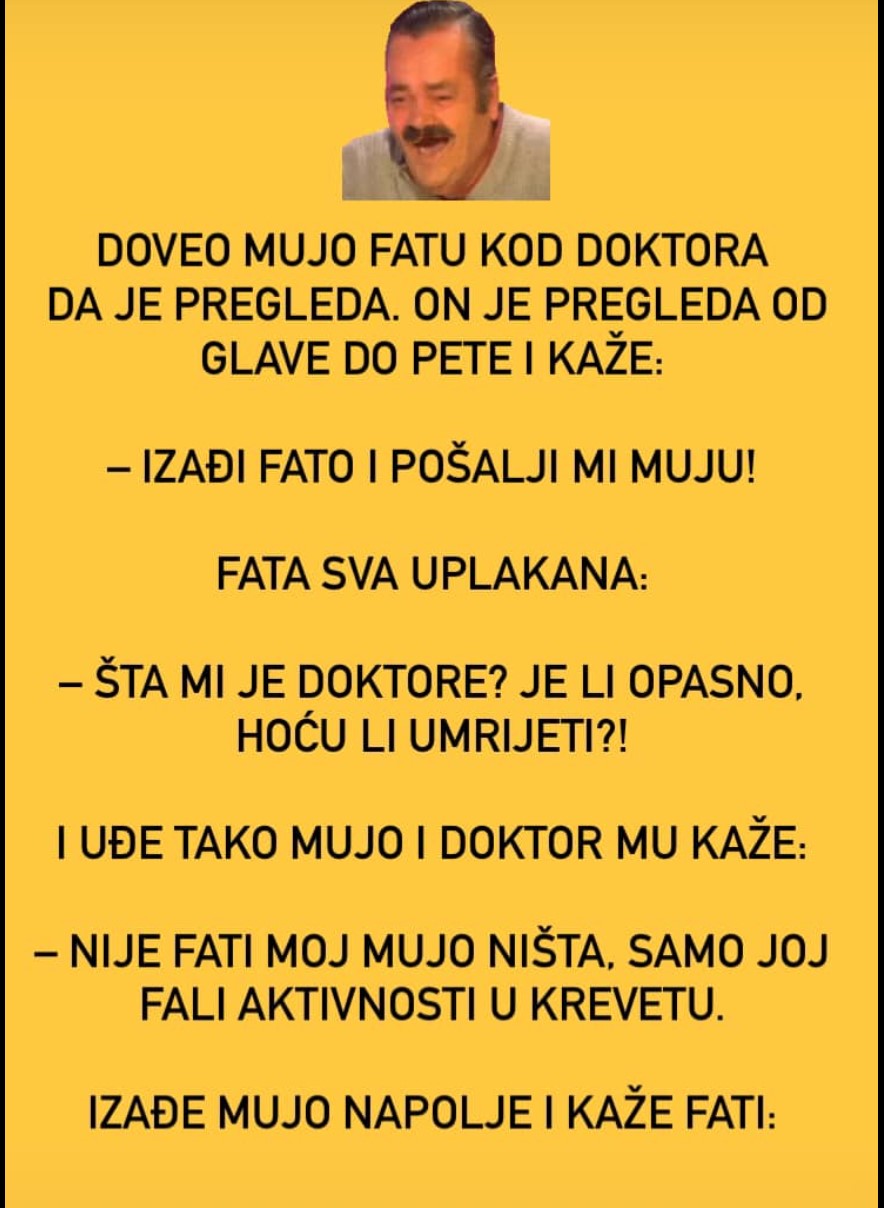 VIC: MUJO ODVEO Fatu doktoru