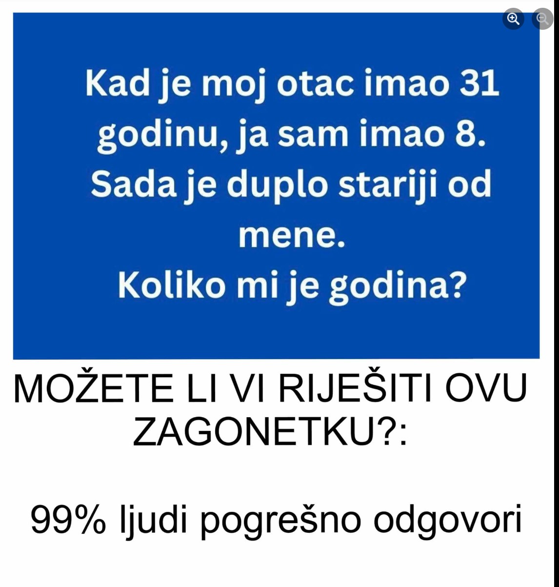 MOŽETE LI VI RIJEŠITI OVU ZAGONETKU?: 99% ljudi pogrešno odgovori