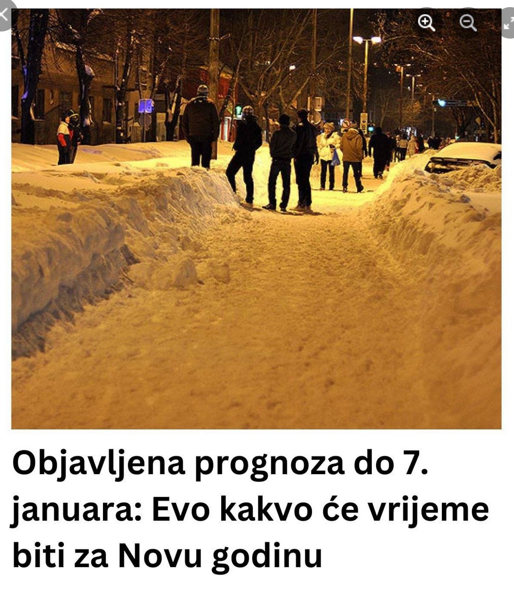 Objavljena prognoza do 7. januara: Evo kakvo će vrijeme biti za Novu godinu