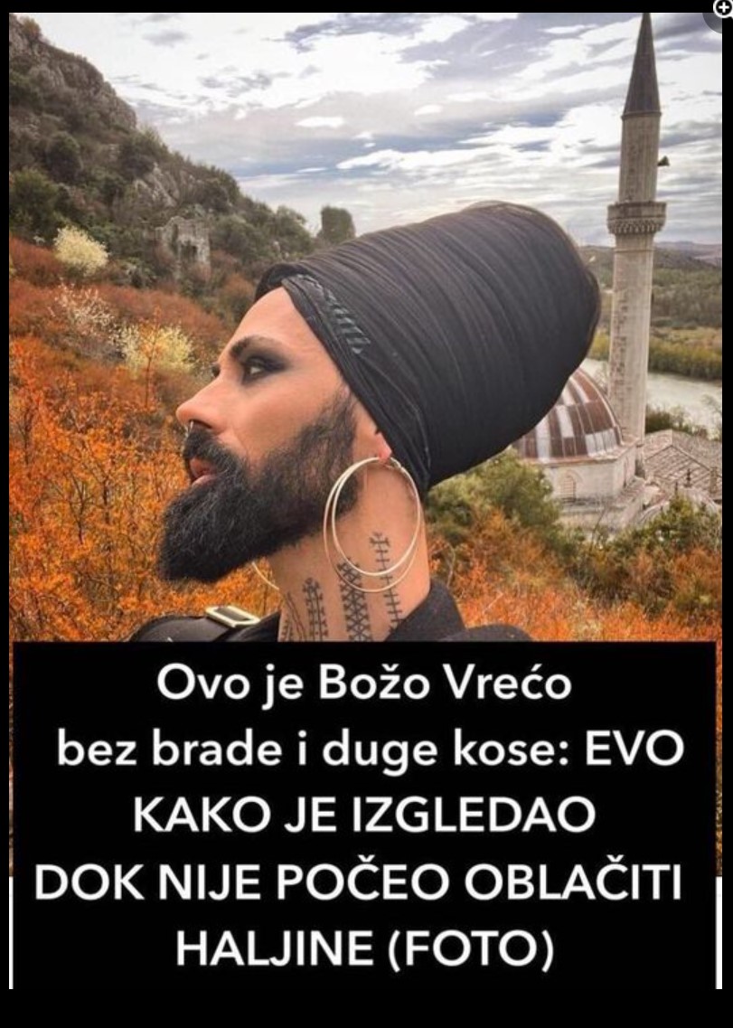 Ovo je Božo Vrećo bez brade i duge kose: EVO KAKO JE IZGLEDAO DOK NIJE POČEO OBLAČITI HALJINE (FOTO)