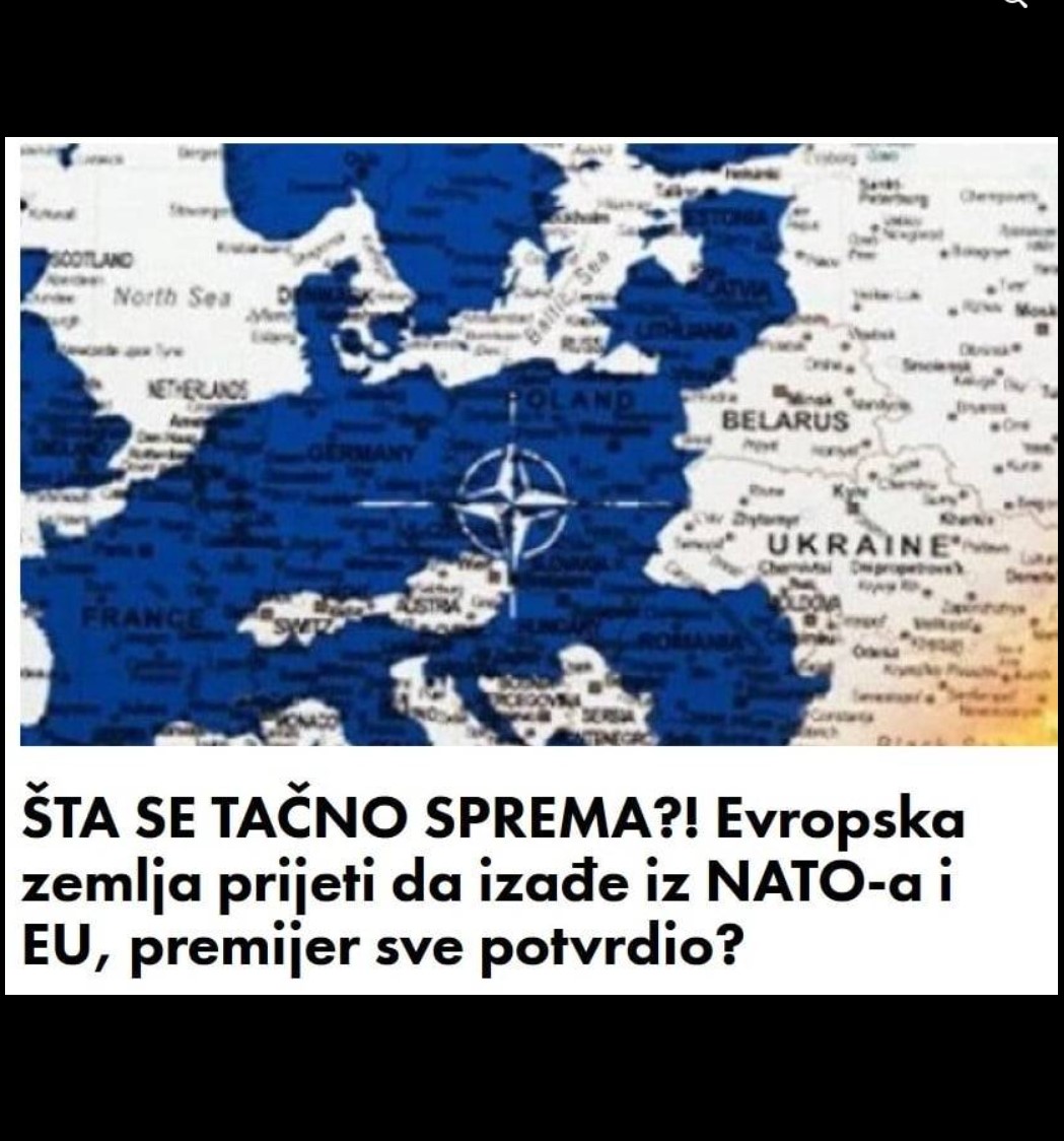 ŠTA SE TAČNO SPREMA?! Evropska zemlja prijeti da izađe iz NATO-a i EU, premijer sve potvrdio?