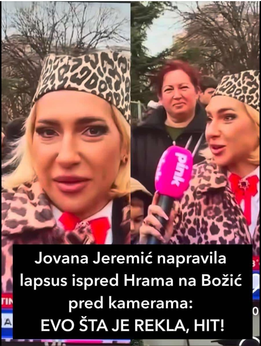 Jovana Jeremić napravila lapsus ispred Hrama na Božić pred kamerama: EVO ŠTA JE REKLA, HIT!