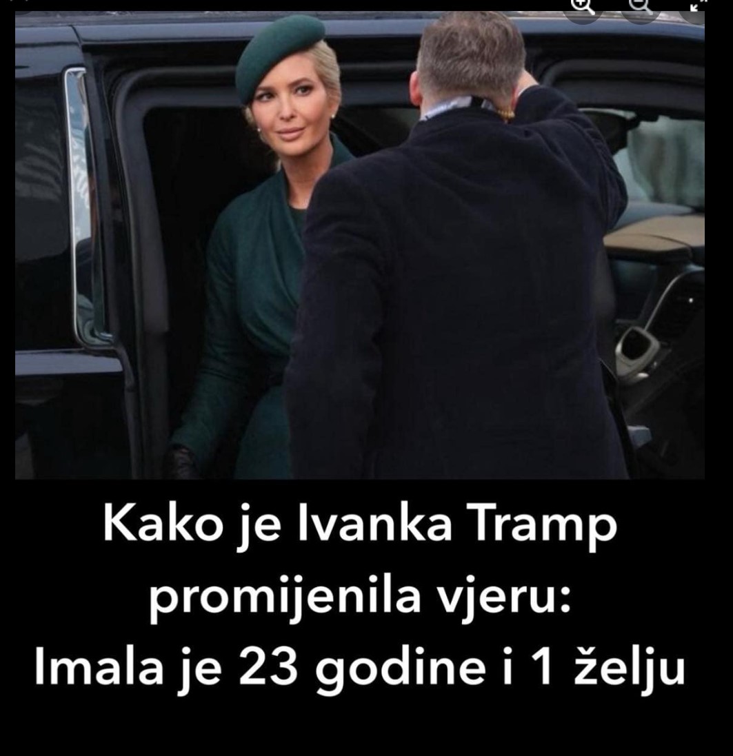 Kako je Ivanka Tramp promijenila vjeru: Imala je 23 godine i 1 želju