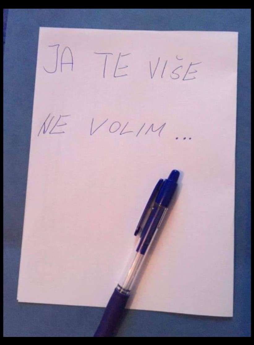 PRIČA: “Ja te više ne volim…”