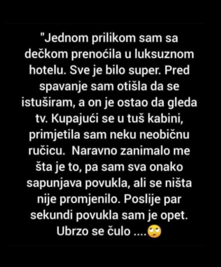 “Sa dečkom sam prenoćila u hotelu”