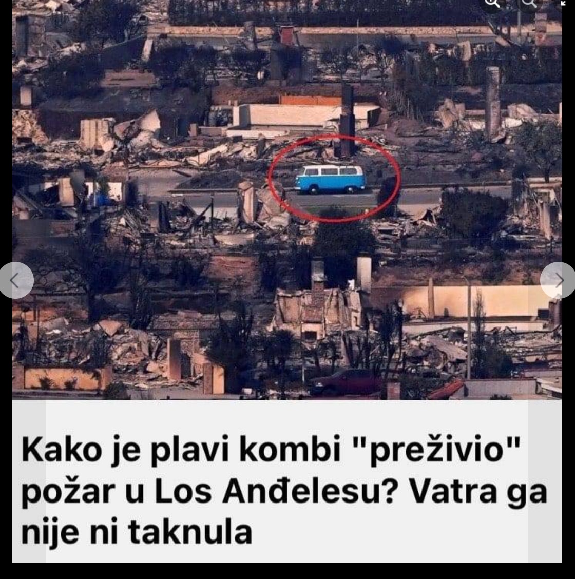 Kako je plavi kombi “preživio” požar u Los Anđelesu? Vatra ga nije ni taknula