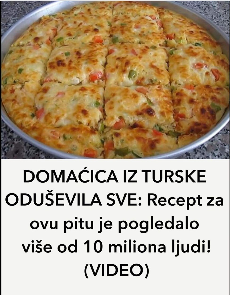 DOMAĆICA IZ TURSKE ODUŠEVILA SVE: Recept za ovu pitu je pogledalo više od 10 miliona ljudi! (VIDEO)