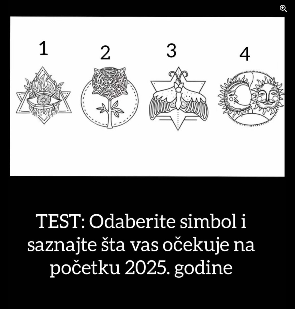 TEST: Odaberite simbol i saznajte šta vas očekuje na početku 2025. godine