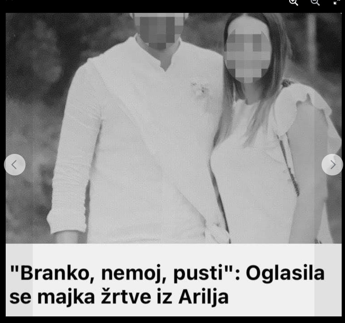 “Branko, nemoj, pusti”: Oglasila se majka žrtve iz Arilja