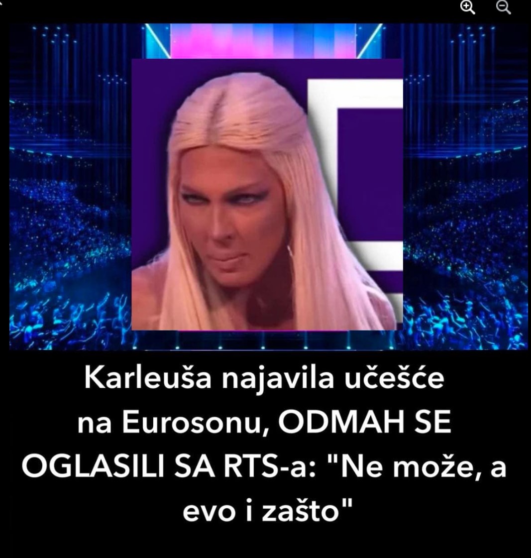 Karleuša najavila učešće na Eurosonu, ODMAH SE OGLASILI SA RTS-a: “Ne može, a evo i zašto”