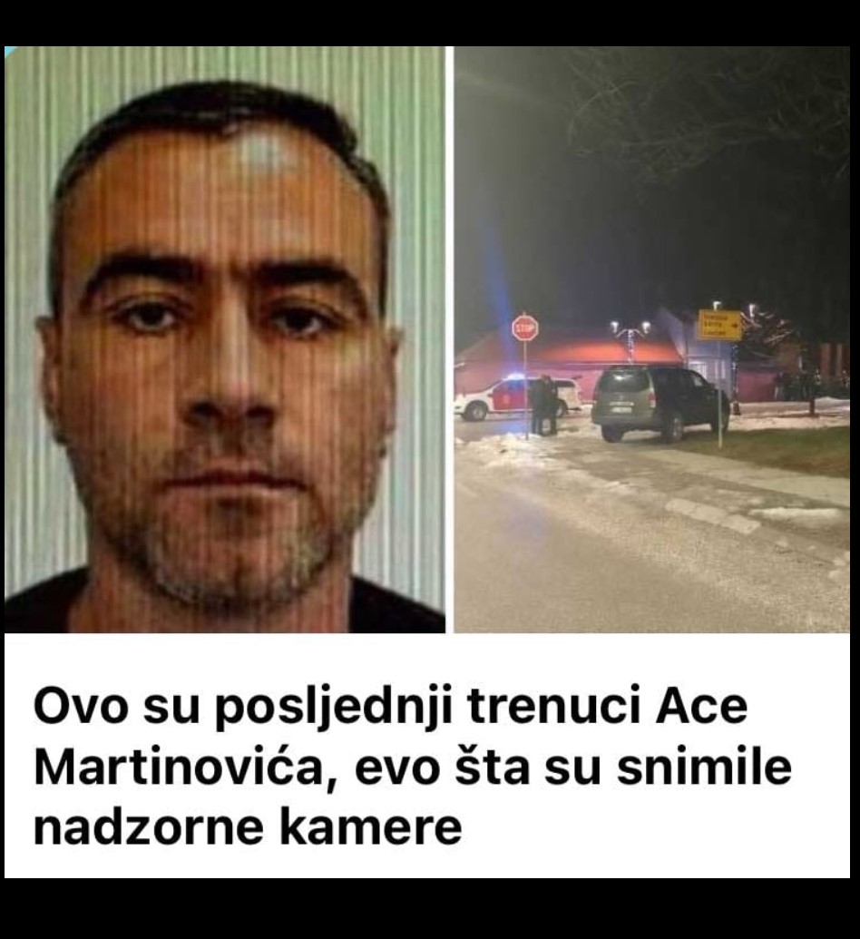 Ovo su posljednji trenuci Ace Martinovića, evo šta su snimile nadzorne kamere