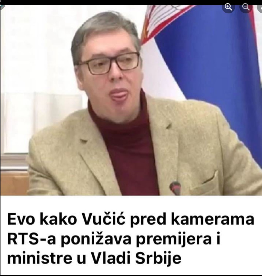 Evo kako Vučić pred kamerama RTS-a ponižava premijera i ministre u Vladi Srbije