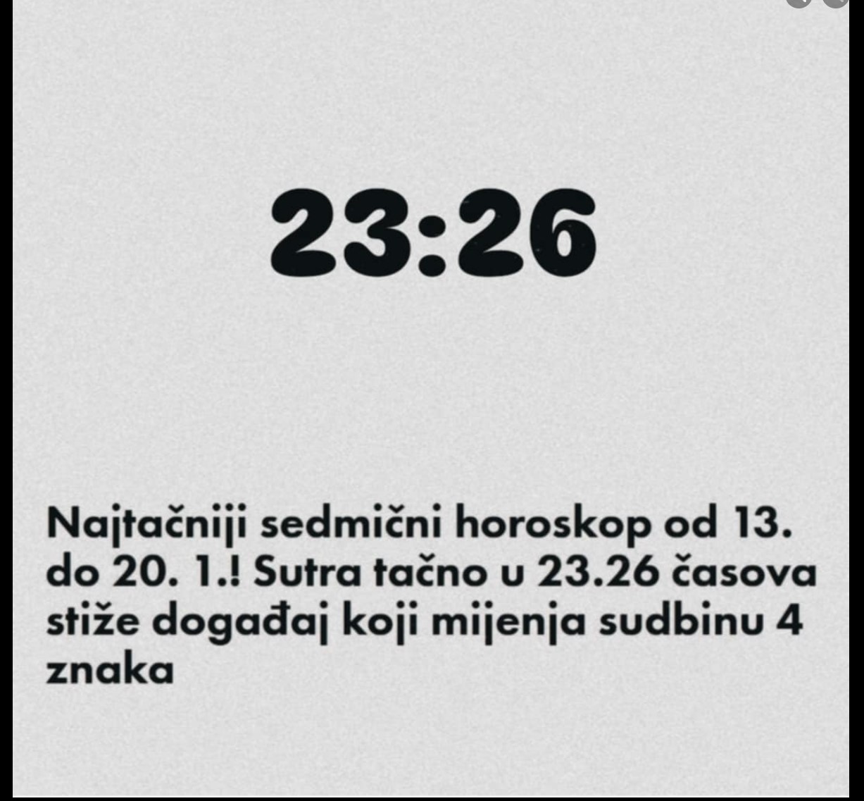 Najtačniji sedmični horoskop od 13. do 20. 1.! Sutra tačno u 23.26 časova stiže događaj koji…