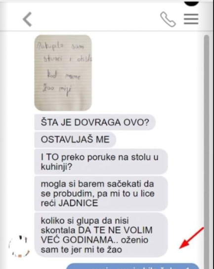 UGLEDAO SAM ŽENINU PORUKU NA STOLU – PIŠE DA ME OSTAVLJA: Pobjesnio sam, a onda mi je ovo napisala, CRVENIM SE OD SRAMOTE