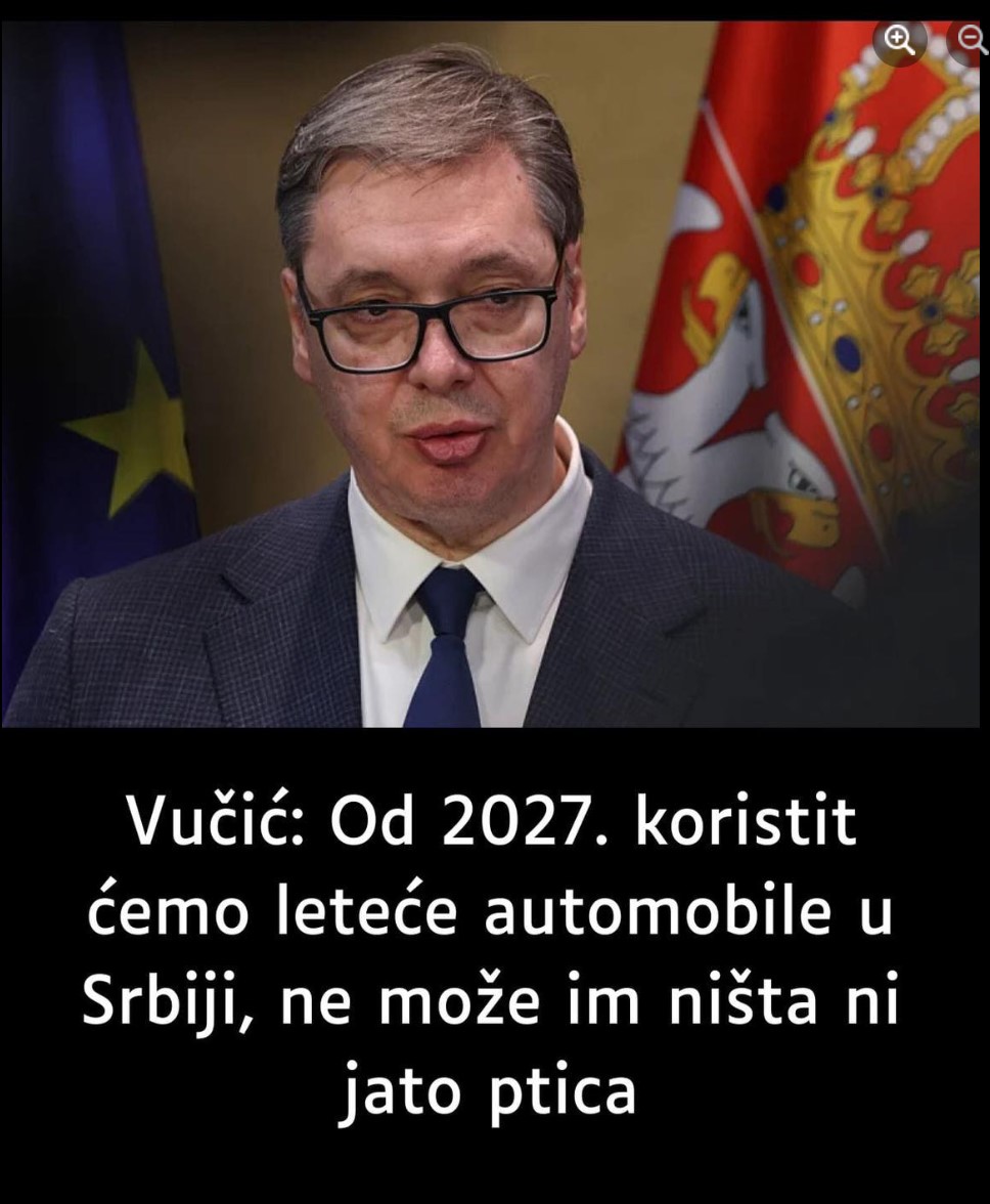 Vučić: Od 2027. koristit ćemo leteće automobile u Srbiji, ne može im ništa ni jato ptica