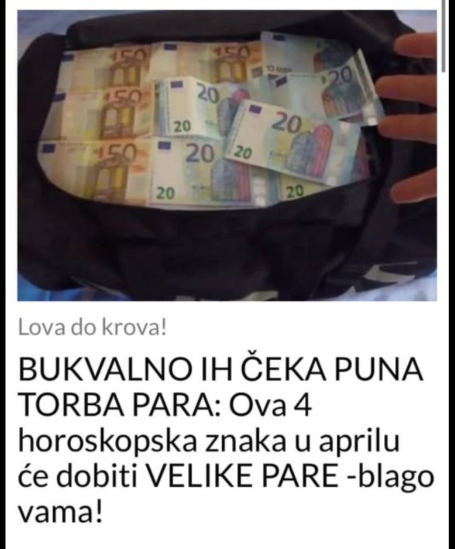 BUKVALNO IH ČEKA PUNA TORBA PARA: Ova 4 horoskopska znaka u aprilu će dobiti VELIKE PARE -blago vama!