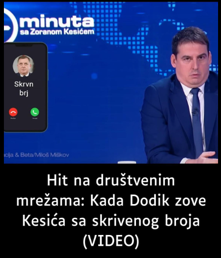 Hit na društvenim mrežama: Kada Dodik zove Kesića sa skrivenog broja (VIDEO)