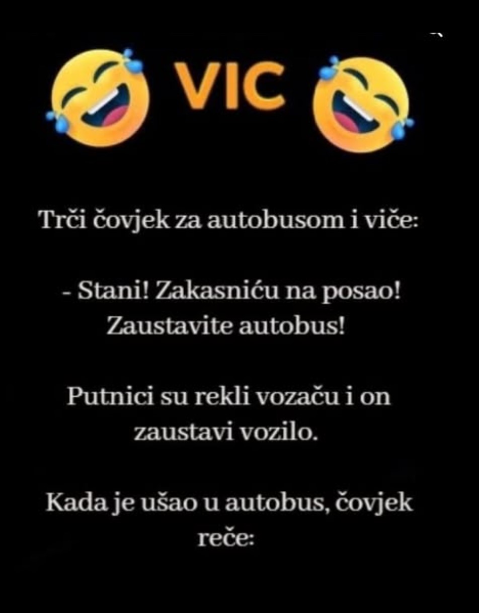 VIC: Čovjek koji kasni na posao