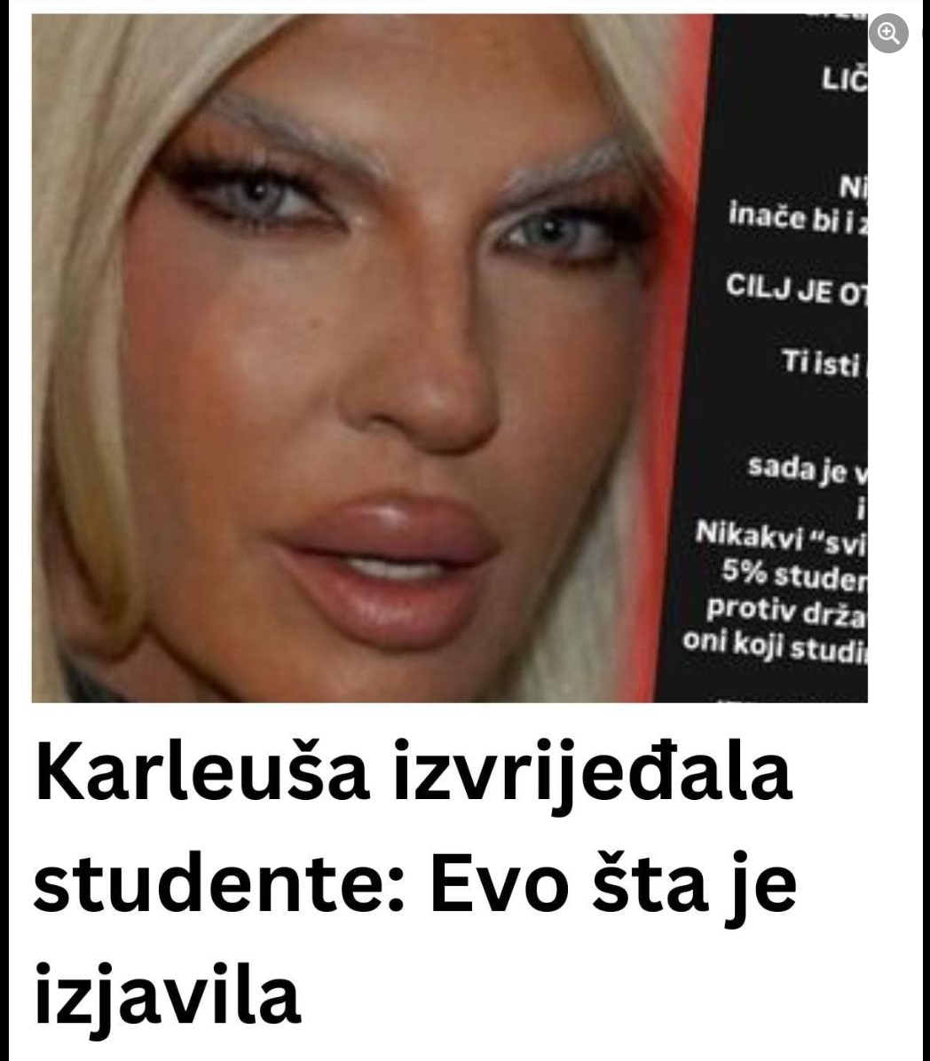 Karleuša izvrijeđala studente: Evo šta je izjavila