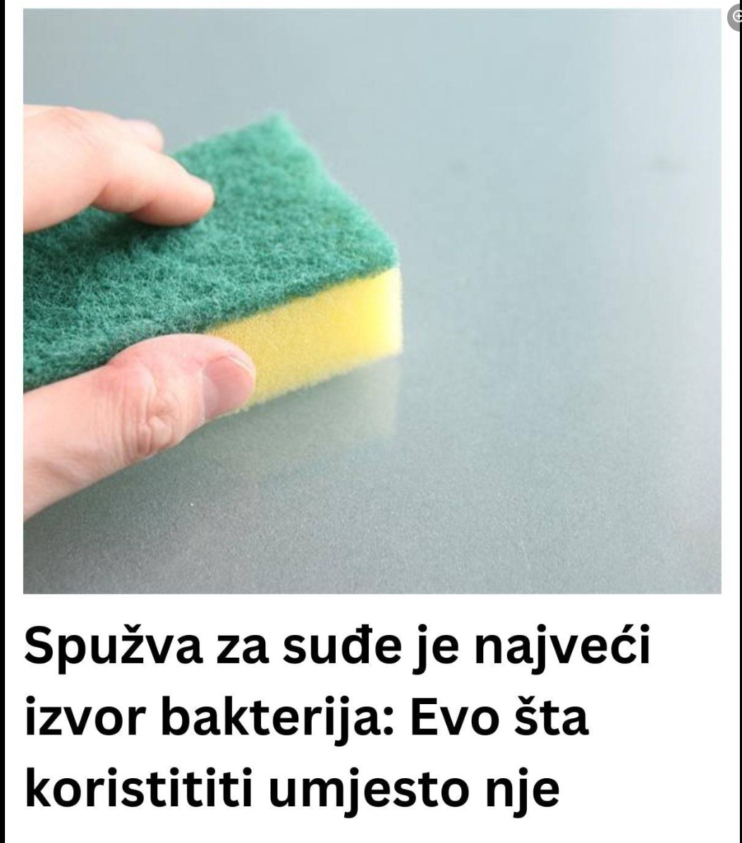 Spužva za suđe je najveći izvor bakterija: Evo šta koristiti umjesto nje