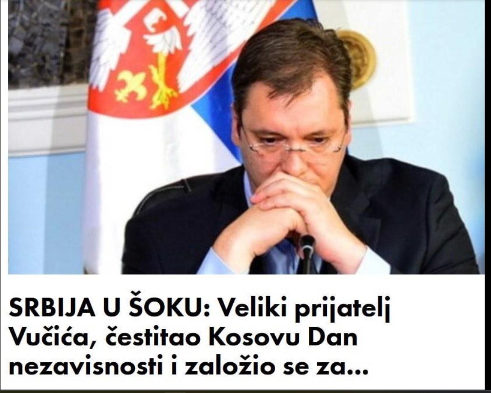 SRBIJA U ŠOKU: Veliki prijatelj Vučića, čestitao Kosovu Dan nezavisnosti i založio se za…