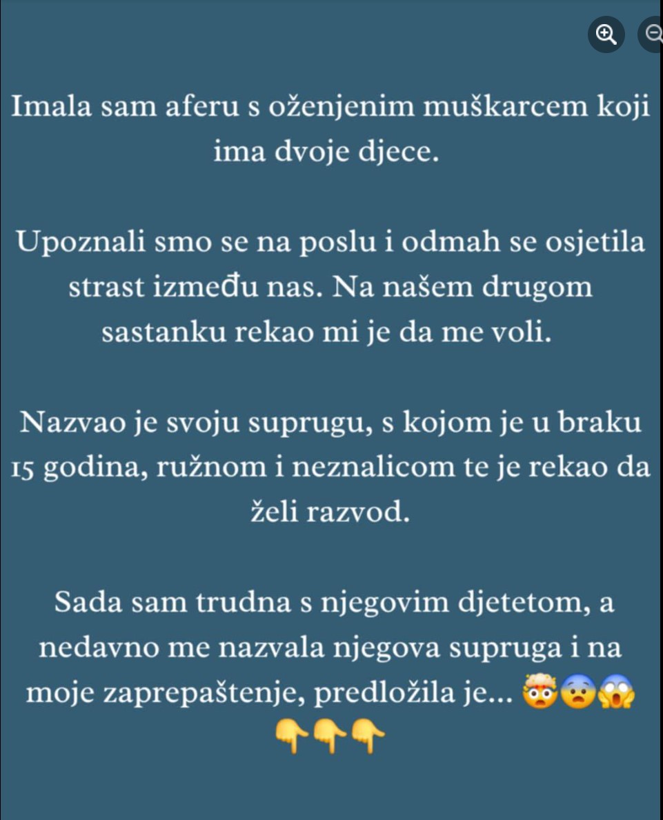 “Nikada nisam mislila da ću postati ljubavnica oženjenog muškarca”