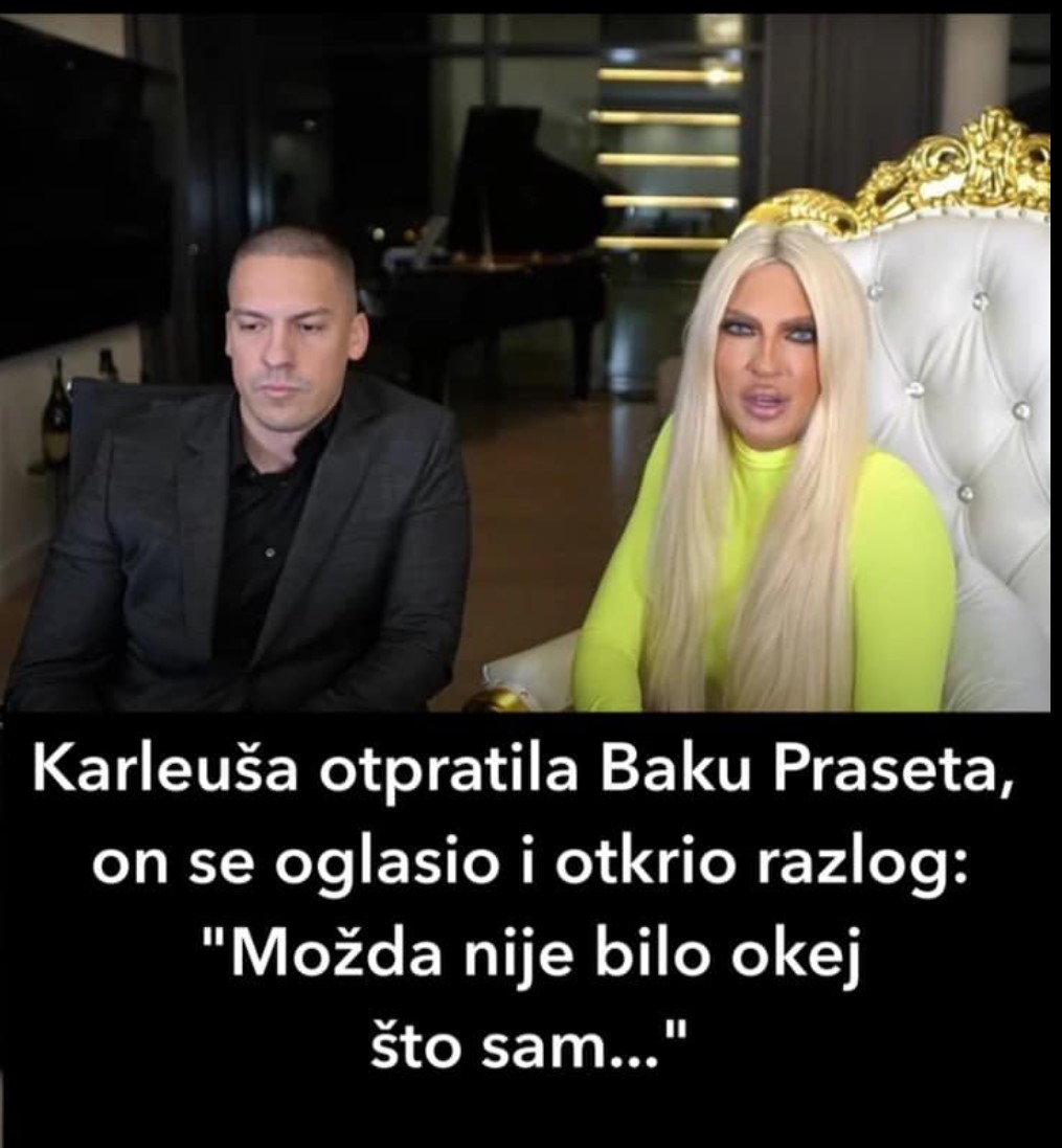 Karleuša je otpratila Baku Praseta, on se oglasio i otkrio razlog: “Možda nije bilo okej što sam…”