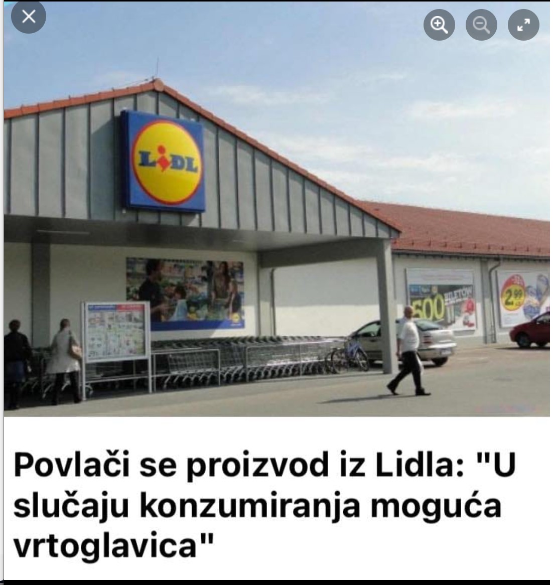 Povlači se proizvod iz Lidla: “U slučaju konzumiranja moguća vrtoglavica”