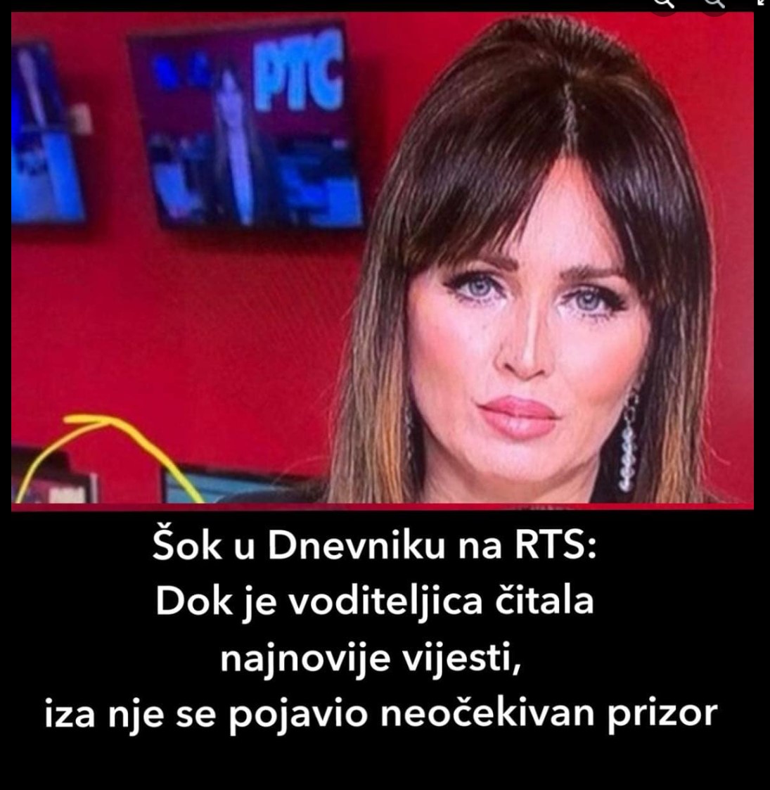 Šok u Dnevniku na RTS: Dok je voditeljica čitala najnovije vijesti, iza nje neočekivan prizor