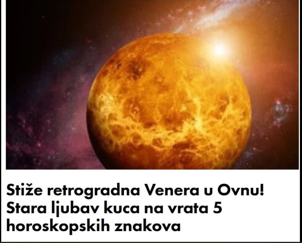 Stiže retrogradna Venera u Ovnu! Stara ljubav kuca na vrata 5 horoskopskih znakova