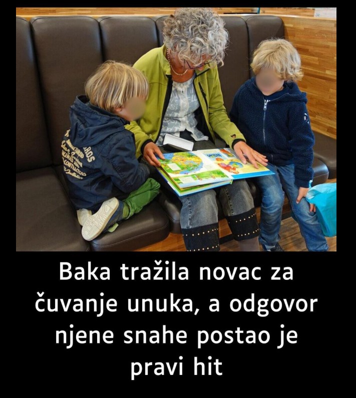 Baka tražila novac za čuvanje unuka, a odgovor njene snahe postao je pravi hit