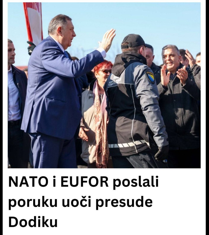 NATO i EUFOR poslali poruku uoči presude Dodiku