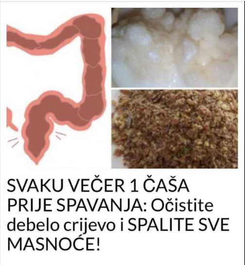 SVAKU VEČER 1 ČAŠA PRIJE SPAVANJA: Očistite debelo crijevo i SPALITE SVE MASNOĆE!