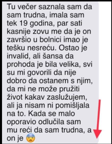 “Tu sam večer saznala da sam trudna”