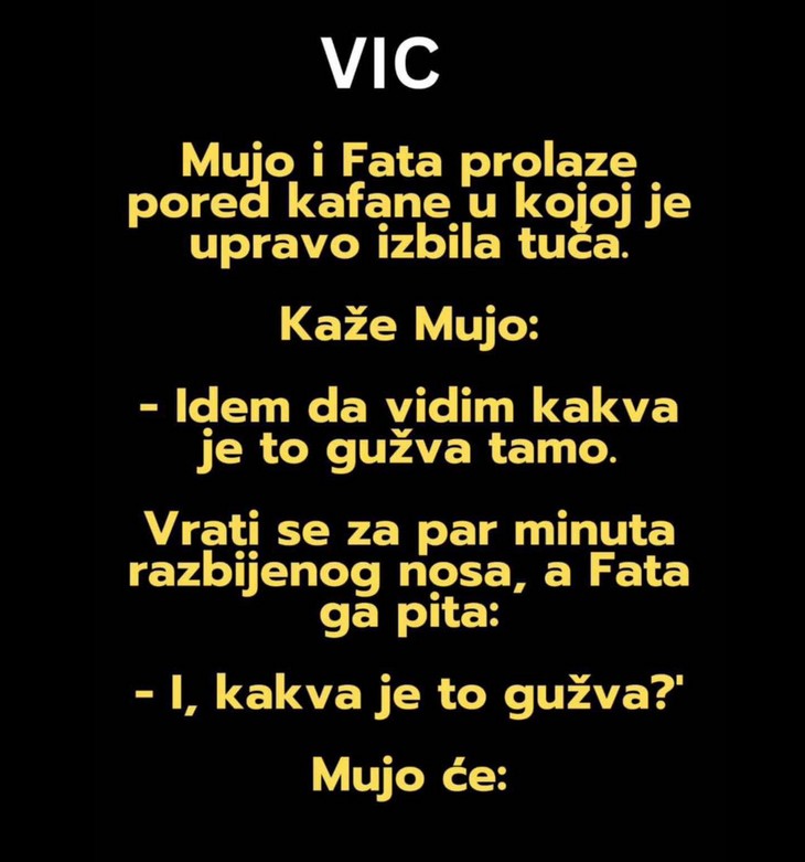 VIC: Mujo, Fata i kafana