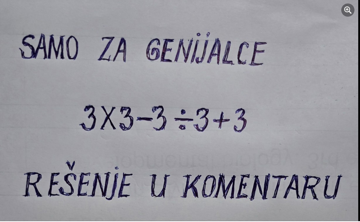 Proste matematičke operacije, a niko ne zna rešenje: Zadatak posvađao ljude, misle da je za genijalce