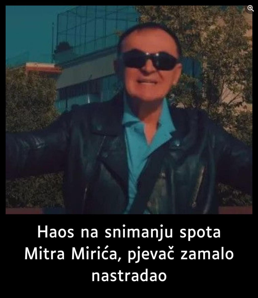 Haos na snimanju spota Mitra Mirića, pjevač zamalo nastradao