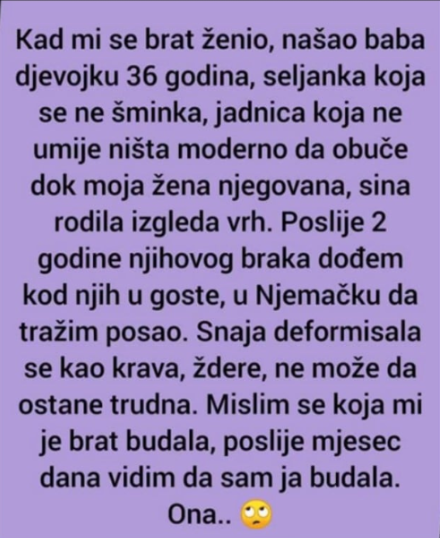 “Kad mi se brat ženio, našao djevojku od 36 godina”