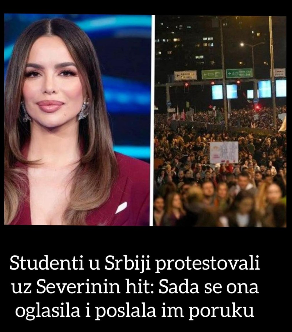 Studenti u Srbiji protestovali uz Severinin hit: Sada se ona oglasila i poslala im poruku